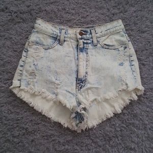 High waisted shorts